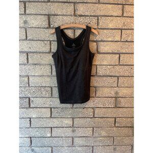 Prana Womens Black Ribbed Tank Top M
